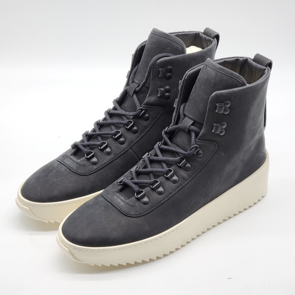 Fear of God Hiking High Top Sneakers In Black - Picture 2 of 6